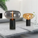 GobekUsa Amber Glass Table Lamp for Modern Living Spaces