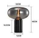 GobekUsa Amber Glass Table Lamp for Modern Living Spaces