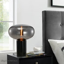 GobekUsa Amber Glass Table Lamp for Modern Living Spaces