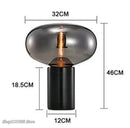 GobekUsa Amber Glass Table Lamp for Modern Living Spaces