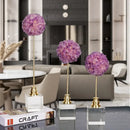 GobekUsa Amethyst Flower Metal Sculpture for Decorative Handicraft Art