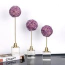 GobekUsa Amethyst Flower Metal Sculpture for Decorative Handicraft Art