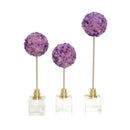 GobekUsa Amethyst Flower Metal Sculpture for Decorative Handicraft Art