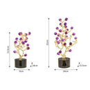 GobekUsa Amethyst Tree Metal Grapevine Statue Crystal Grape Home Decor