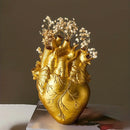GobekUsa Anatomical Heart Resin Vase - Glam Decor