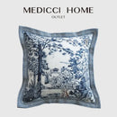 GobekUsa Ancient Indigo Jungle Decorative Cushion Covers - Hand-Painted Throw Pillow Case