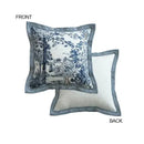 GobekUsa Ancient Indigo Jungle Decorative Cushion Covers - Hand-Painted Throw Pillow Case