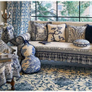GobekUsa Ancient Indigo Jungle Decorative Cushion Covers - Hand-Painted Throw Pillow Case