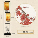 GobekUsa Ancient Plum Blossom Chinese Style Floor Lamp - Creative Printing Picture