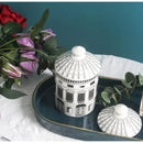 GobekUsa Ancient Roman Architecture Ceramic Incense Candlestick Luxury Home Ornament
