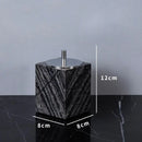 GobekUsa Ancient Wood Grain Marble Bathroom Set with Luxury Accessories