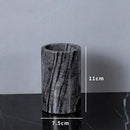 GobekUsa Ancient Wood Grain Marble Bathroom Set with Luxury Accessories