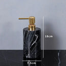 GobekUsa Ancient Wood Grain Marble Bathroom Set with Luxury Accessories
