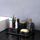 GobekUsa Ancient Wood Grain Marble Bathroom Set with Luxury Accessories