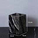 GobekUsa Ancient Wood Grain Marble Bathroom Set with Luxury Accessories