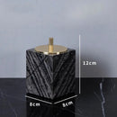 GobekUsa Ancient Wood Grain Marble Bathroom Set with Luxury Accessories