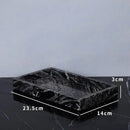 GobekUsa Ancient Wood Grain Marble Bathroom Set with Luxury Accessories