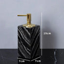 GobekUsa Ancient Wood Grain Marble Bathroom Set with Luxury Accessories