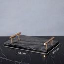 GobekUsa Ancient Wood Grain Marble Bathroom Set with Luxury Accessories