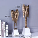 GobekUsa Angel Abstract Figures Sculpture Cast Iron Home Decor Statue Craft