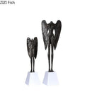 GobekUsa Angel Abstract Figures Sculpture Cast Iron Home Decor Statue Craft