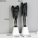 GobekUsa Angel Abstract Figures Sculpture Cast Iron Home Decor Statue Craft