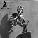 GobekUsa Angel Brass Towel Hook for Bathroom & Garage Wall Mounted