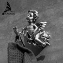 GobekUsa Angel Brass Towel Hook for Bathroom & Garage Wall Mounted