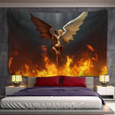 Angel devil hell witchcraft psychedelic tapestry for bedroom wall decor by Decorbites
