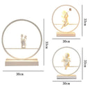 GobekUsa Angel Doll Bird Table Lamp: Romantic LED Lighting for Home Decor