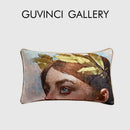 GobekUsa Angel Eyes Lumbar Pillow Cover - Greek Art Inspired Luxury Home Decor