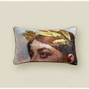 GobekUsa Angel Eyes Lumbar Pillow Cover - Greek Art Inspired Luxury Home Decor