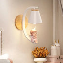 GobekUsa Angel Girl Bedroom Wall Sconces LED Light Fixtures