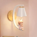 GobekUsa Angel Girl Bedroom Wall Sconces LED Light Fixtures