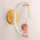 GobekUsa Angel Girl Bedroom Wall Sconces LED Light Fixtures