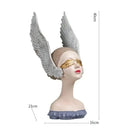 GobekUsa Angel Girl Statue with Dreams, Room Decor Sculptures, Birthday Gift