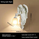 GobekUsa Angel Indoor Wall Light LED Gold Resin Sconce for Home Decor
