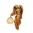 GobekUsa Angel Indoor Wall Light LED Gold Resin Sconce for Home Decor