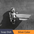 GobekUsa Angel Style Gold Soap Dish Holder for Bathroom Wall Mounted