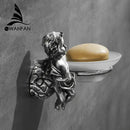 GobekUsa Angel Style Gold Soap Dish Holder for Bathroom Wall Mounted