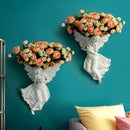 GobekUsa Angel Vase Wall Decoration Resin Shelf Art Mural Living Room Cupid Flowerpot