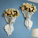 GobekUsa Angel Vase Wall Decoration Resin Shelf Art Mural Living Room Cupid Flowerpot