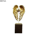 GobekUsa Angel Wings Sculpture Desk Ornament Home Decor Statue Aesthetic Artwrok