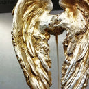 GobekUsa Angel Wings Sculpture Desk Ornament Home Decor Statue Aesthetic Artwrok