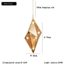 GobekUsa Angular Diamond Glass Chandelier Ceiling Light for Home Decor