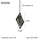 GobekUsa Angular Diamond Glass Chandelier Ceiling Light for Home Decor