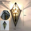 GobekUsa Angular Diamond Glass Chandelier Ceiling Light for Home Decor