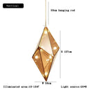 GobekUsa Angular Diamond Glass Chandelier Ceiling Light for Home Decor
