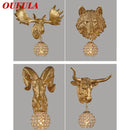GobekUsa Animal Design Sconce LED Wall Lights for Home Bedroom Decor