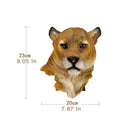 Bronze wildlife animal head wall hook rack living room decor by Decorbites